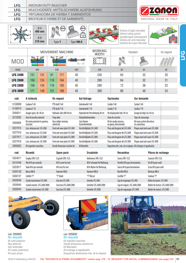 broyeur de puissance moyenne - LFG - ZANON Vitiwald