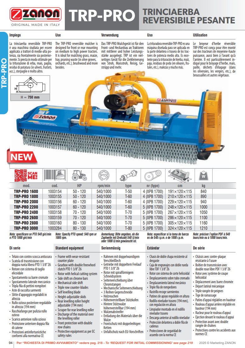 royeur réversible robuste Vitiwald