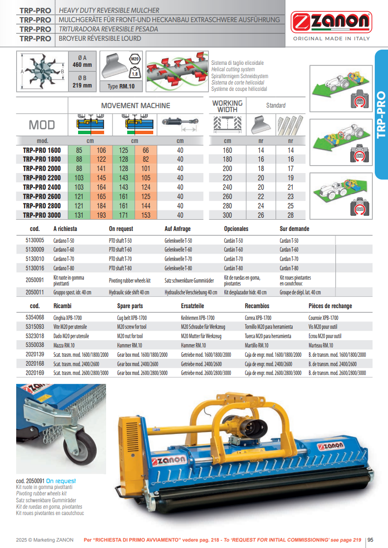 royeur réversible robuste Vitiwald