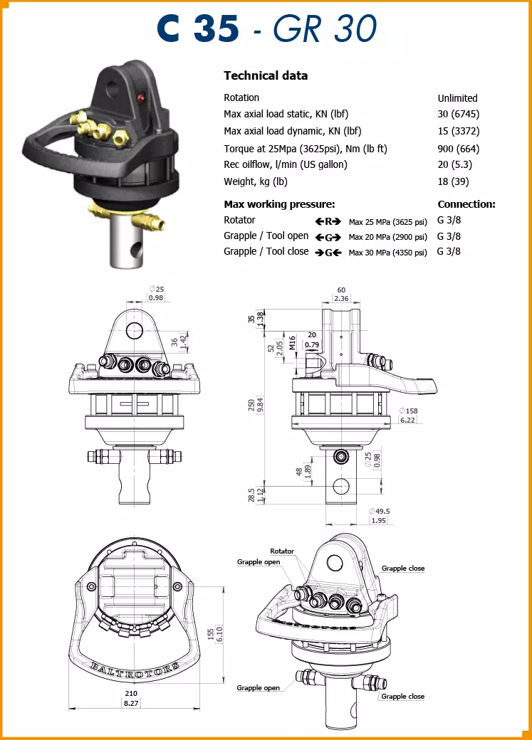 Rotateurs Hydrauliques - Baltrotors Vitiwald