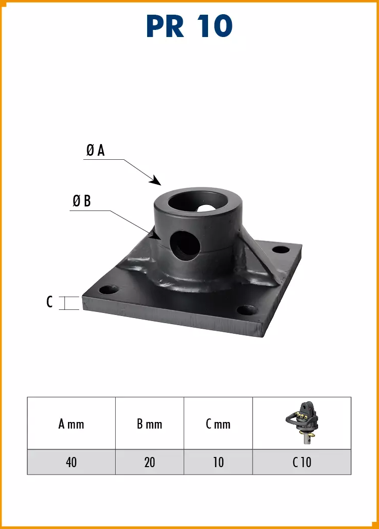 Platines de Fixation pour Rotateurs Vitiwald