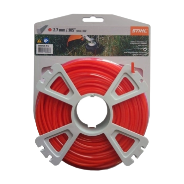 Fil de coupe rond STIHL - Rouge ø 2,7 mm Vitiwald
